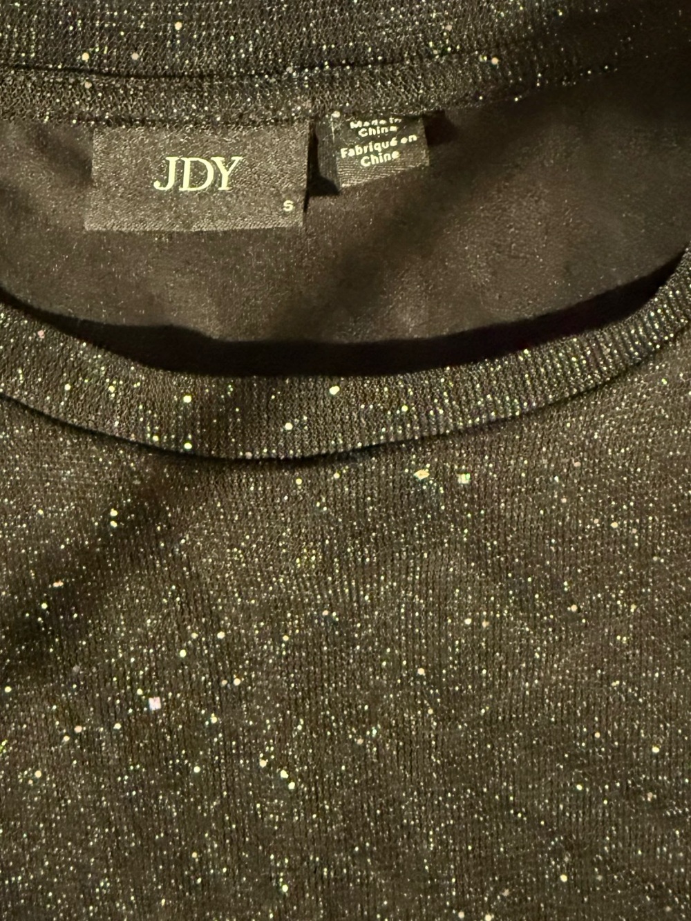 Black Long-Sleeve Sparkle Bodycon Dress - Picture 2 of 2